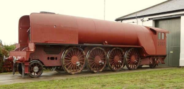 21st September, 2018: Wheeled, boilered, almost fettled, the P2 stands outside the Hopetown Works building where a decade or so ago A1 60163 'Tirnado' stood for her steam test