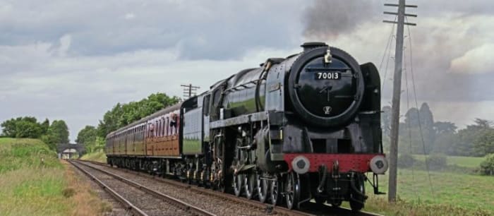 11th August, 1968 70013 'Oliver Cromwell' took the 15 Guinea Special around the B R network, the last official B R steam hauled scheduled passenger working