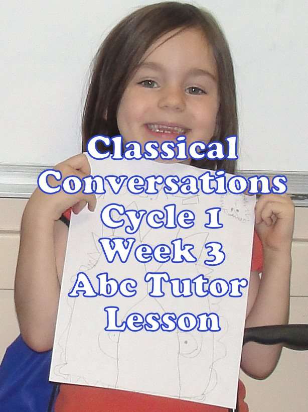 Classical Conversations Cycle 1 Week 3 Abc Tutor Plan - Sketching a lion upside down during the art lesson