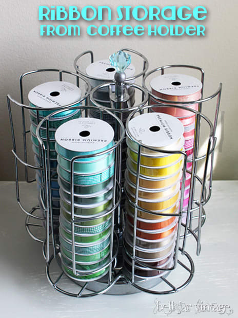 Many things can be repurposed for another use. A vertical pod holder is certainly one of those repurposed ideas