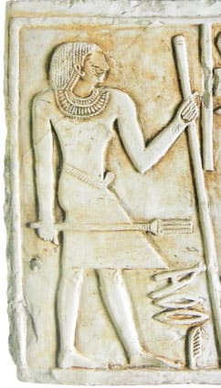 There was no distinctive priestly clothing during the Old Kingdom. - Provincial officer and priest Merire on his funerary stela (23rd or 22nd cent. B.C., Dendera,