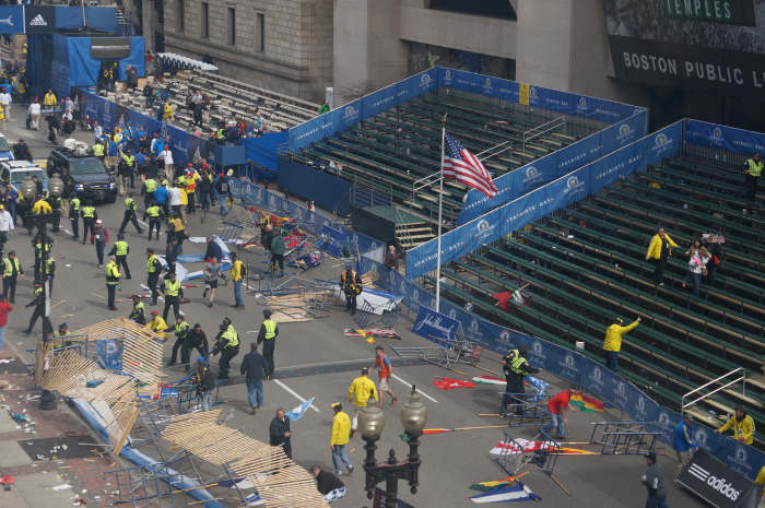 The sad aftermath at the Boston Marathon