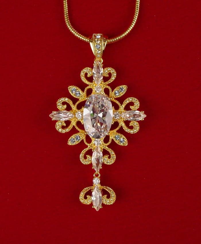 Replica pendant from the Jacqueline Kennedy Jewelry Collection - original design by Mary Fitzgerald photo courtesy of Philip Katz of Camrose and Kross