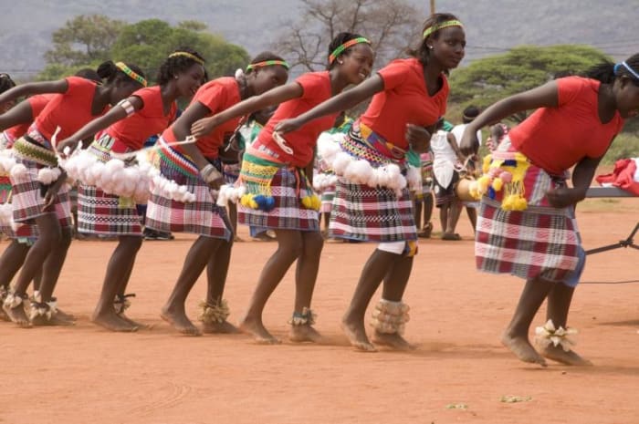 The tshigombela is a female dance usually performed by married women, this is a festive (winter months) dance sometimes played at the same time as the reed flute dance of the men (tshikona). Tshifhasi is similar to tshigombela but performed by young