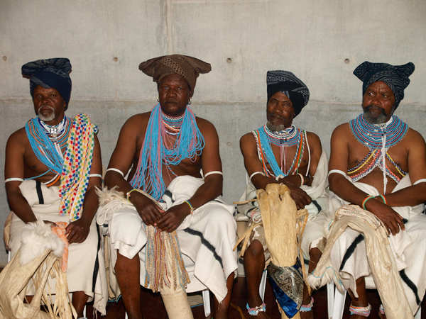 Xhosa chiefs waiting to be served traditional beer and meat A chief occupies the position because he is the firstborn son of the main wife of the previous chief. The main wife is the one who was chosen for the chief by the tribe. In the tribal areas