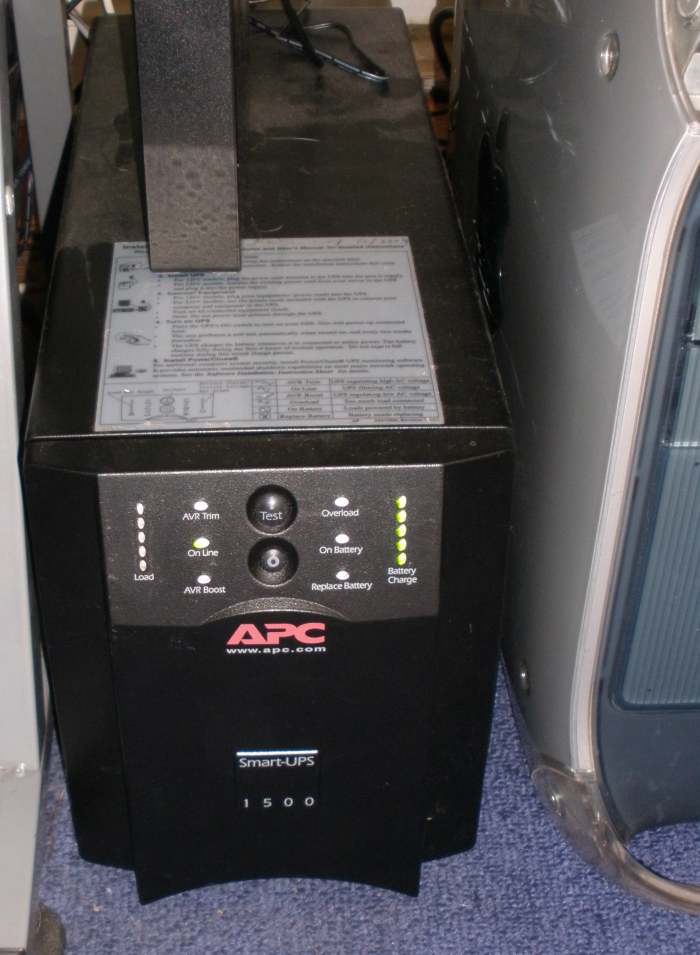 A UPS can power more than just a computer during an outage. You can use one to power your modem, home phone, or even fish aquarium equipment. Shown here is my APC Smart-UPS 1500 that powers my computer and monitor during an outage.