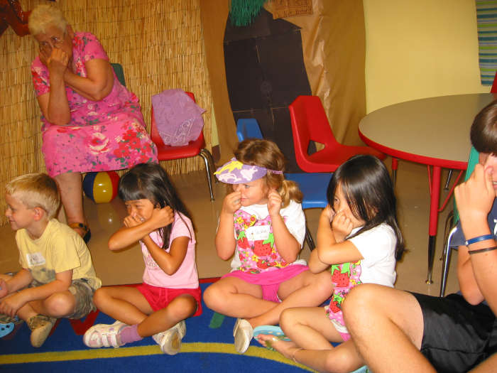 If you can't run around outside, then play some action games inside if children need to get the wiggles out!