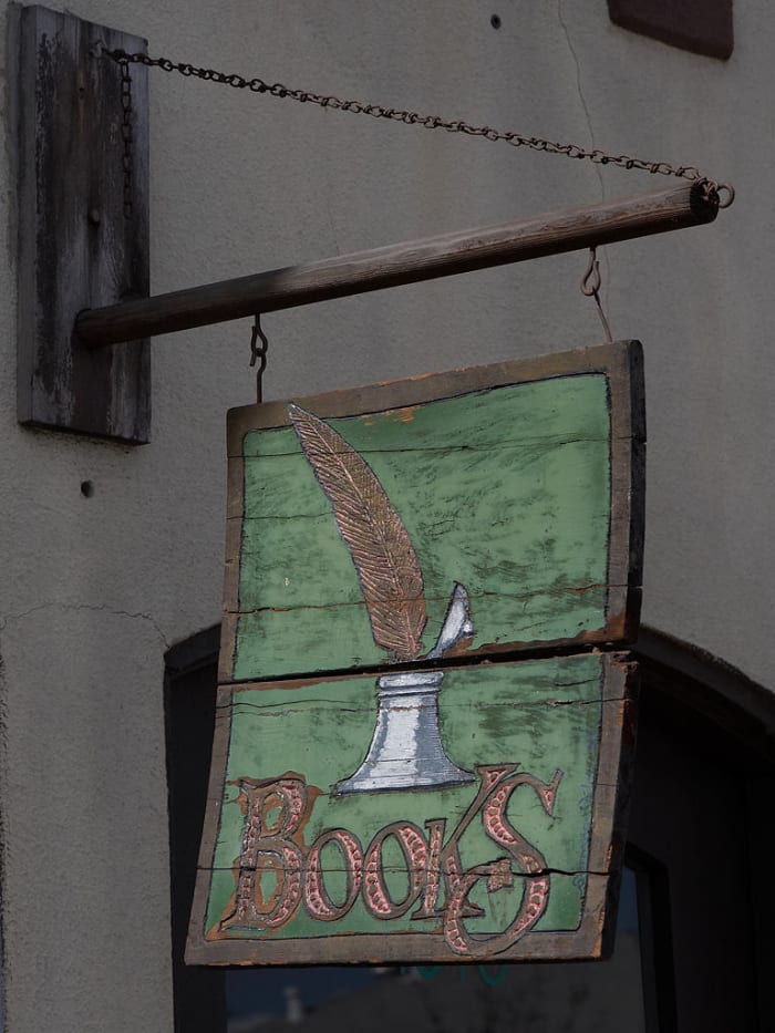 Business owners of the middle ages hung signs with images outside their shops for those who could not read
