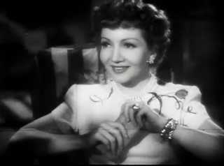 Claudette Colbert's face shape is actually round. The gentle curls around her skull emphasize the roundness and the softness in The Secret Heart.