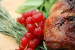 Simple garnishes make your carefully raised and prepared birds that much more appetizing. Try your favorite fruits, spices and herbs for your own presentation twist.