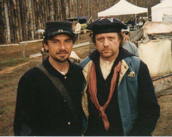 Michael Stephen Bryant gave me permission to share this photo showing him and another actor experiencing Andersonville and finding out what it was like being there for several weeks.