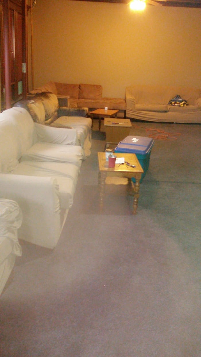 Main living room of the fraternity. Meetings and parties were held in this room. Taken 6-12-19