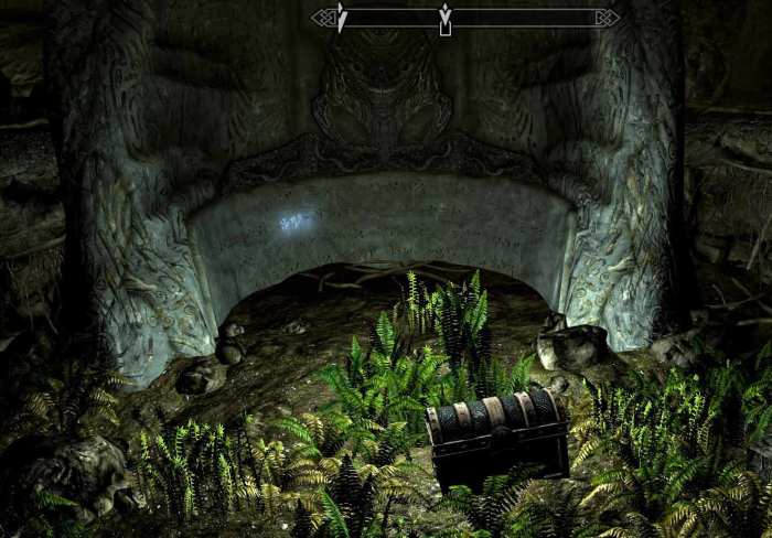 Skyrim Joining the College of Winterhold and then exploring the Saarthal Excavation Site to uncover the Shout ability Ice, Ice Form