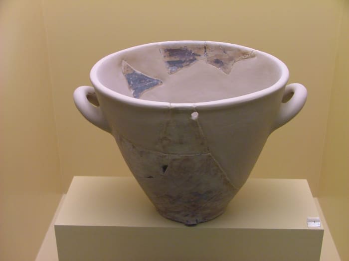 Water Clock: Reconstruction of a clay original of the late 5th cent. B.C. Ancient Agora Museum in Athens