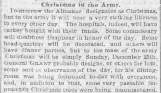 Clipped from The Philadelphia Inquirer, 29 Dec 1864, Thu, Page 1 (see below for the transcription of this clipping)