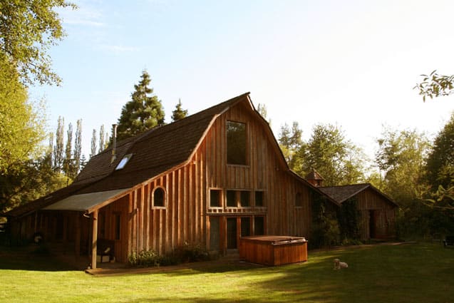 The idyllic Bear Creek recording studio - created in a barn; close enough to the coty to party but set in the countryside for the peace and quiet and ability to concentrate.