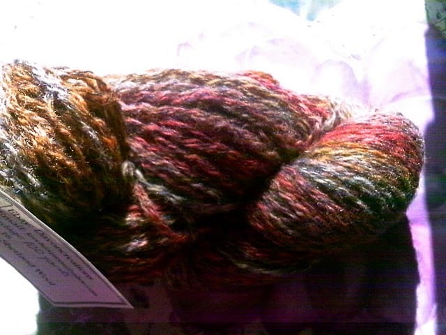 Original color: orange, Using red, yellow and green Koolaid produced an array of reds, greens and gold.
