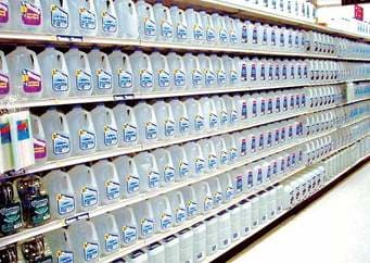This is one of the many huge fridges in the supermarket, they carry a lot of things including milk and other dairy products that need to be kept cool. You can find here a two litre of bottled milk selling for two dollars, it is very cheap.