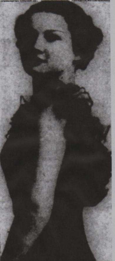 Fig. 1 Old photo of Leila Welsh in the "St. Petersburg Times" published March 12, 1941 (Associated Press) - three days after the murder.
