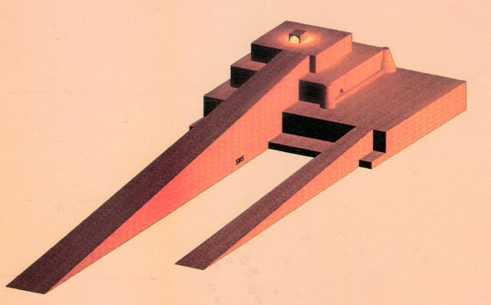 The Sialk Ziggurat, based on the archeological record.