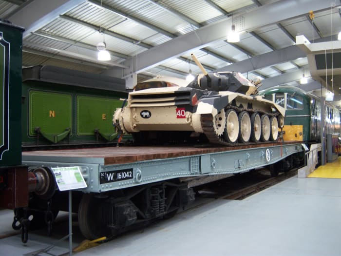 This is the tank flat - in this case taken into the British Railways' Western Region fleet, seen at Locomotion, Shildon
