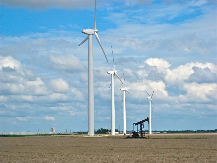 Wind Energy is popular in states like Texas, with wide-open spaces that can be used for wind farms.