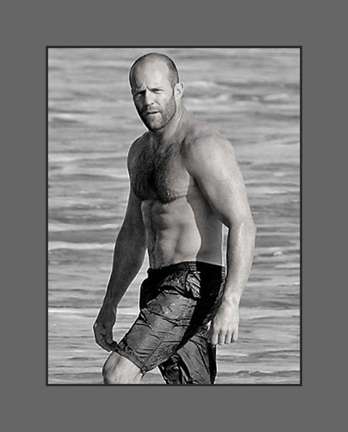 John Stathan's buzz cut hairstyle compliments his rough and touch movie roles. He looks hot with his buzz cut, wet swim trunk and nothing else. - 2013 Hairstyles for Men with Balding Thinning Hair Style Cuts Trends