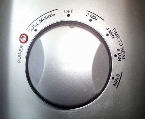 The Timer - For Hot and Cool Drinks; 8 minutes maximum, only takes 4 or 5 minutes to make two or three large mugs of hot frothy milky chocolate.
