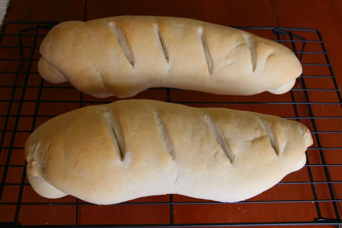 Make baguettes with a simple ingredient list of flour, sugar, salt, yeast, and water.
