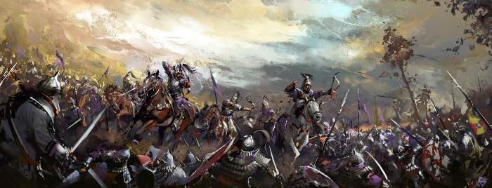 Slavs and their eastern Avar neighbours clash. Nomad Asiatic tribes pressed westward onto European territory, creating ructions between ethnic groups