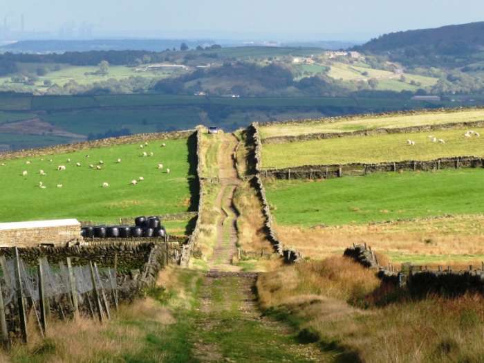 The moortops near Holmfirth, a setting for further exploration around the area filmed for the series