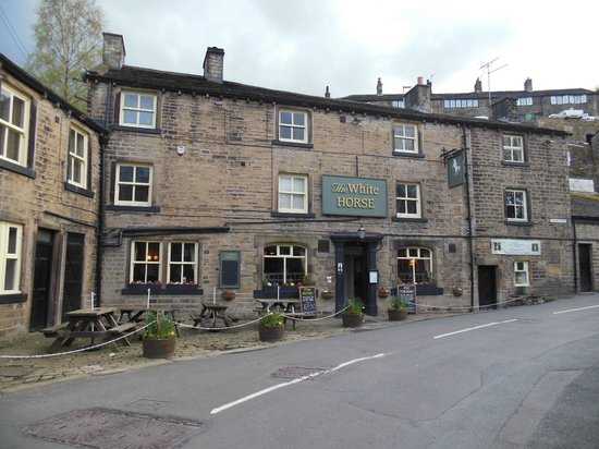 The White Horse at nearby Jackson Bridge where our intrepid trio was ejected more than once for weird behaviour
