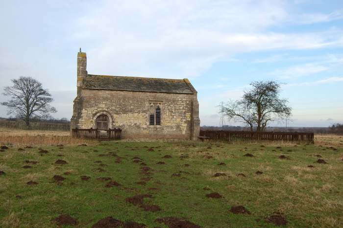 Before the fighting Lancastrian nobles and men-at-arms would have come to pray for victory at the Chapel of St Mary Lead