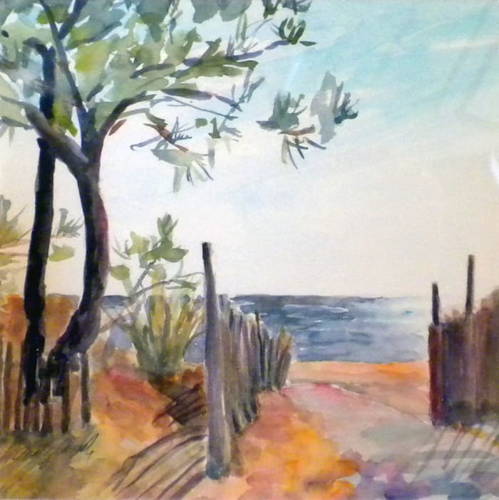 "Rehoboth Beach in Morning." painted during Plein Air Coastal DE 2012 competition.