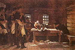 Napoleon and his marshals struggle to maintain control of the situation during the retreat.