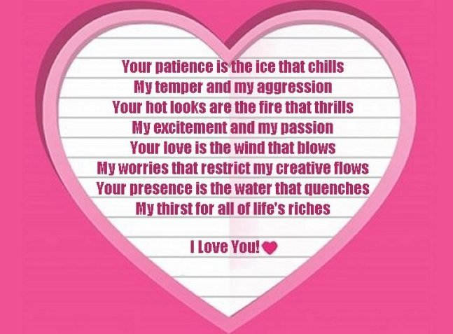 You should send write a love poem on a card and send it to your wife if you really want to make her weak in the knees.