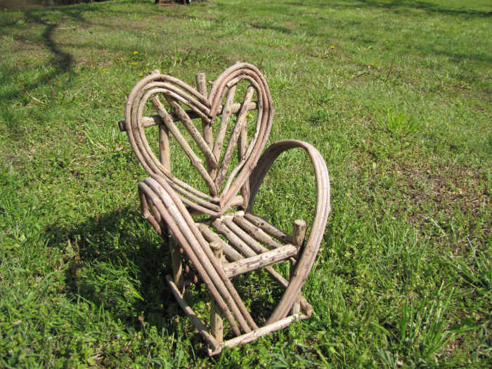 Think how much fun that you and the children can have collecting twigs and making little chairs and tables for the fairy folk.