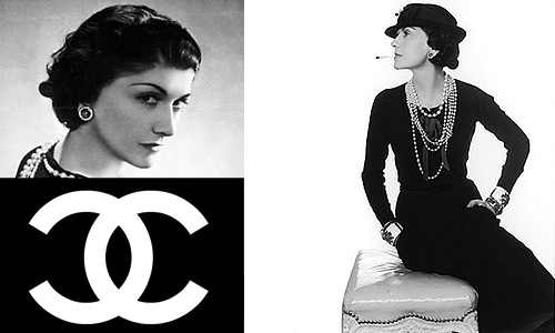 Coco Chanel and her 'little black dress' that she introduced to the fashion and style world in 1920.
