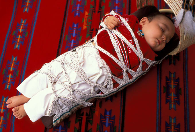 Cultures that keep hips extended on a papoose board have high rates of hip dysplasia in their children. Swaddling with the hips extended during the first few months after birth should be avoided. The bones of an infants hip joint are much softer
