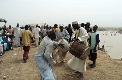 Native drummers at the Argungu fishing festival
