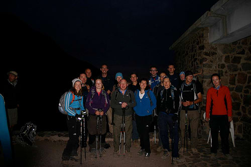 Shared goals and tasks can enhance group cohesion. This was a group of strangers five days before trekking to the summit of Jebel Toubkal, Morocco.