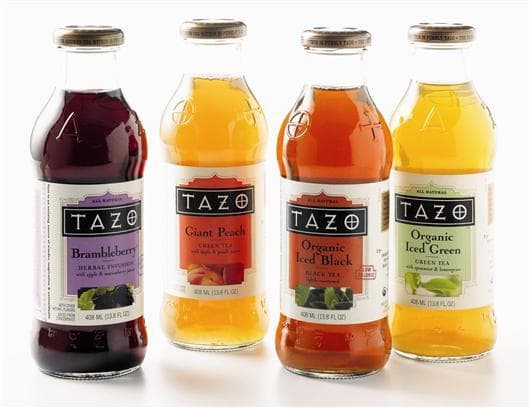Tazo also offers a line of bottled teas, as well as a number of flavors of tea that Starbucks does not serve.