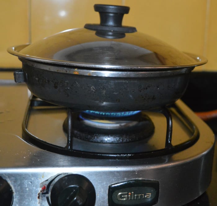 Cover the pan and simmer for 4-5 minutes. During this time, okra cooks perfectly and blends with the spices.