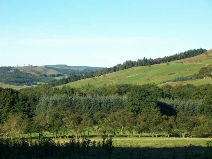 The western end of Benarty Hill and Wood. The likely area of Benarty around which Queen Mary made her escape from Loch Leven.