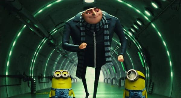 The film doesn't let the minions dominate the picture, allowing characters like Gru (centre) to flourish