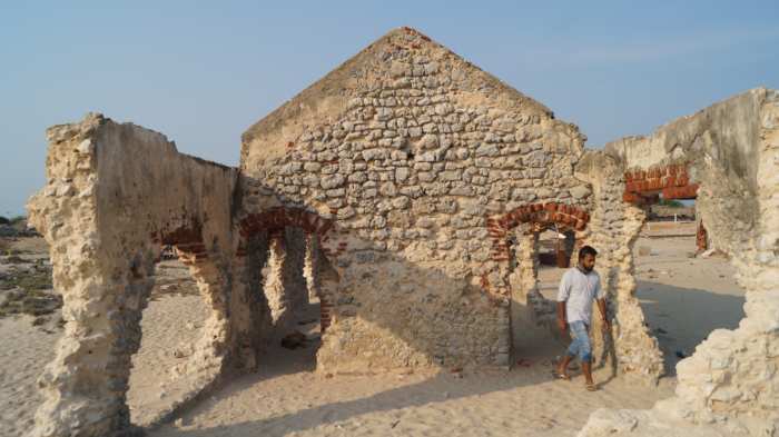I walked around the ruined buildings and was lost in thoughts about that dreadful night, the cyclone and the screeching people.