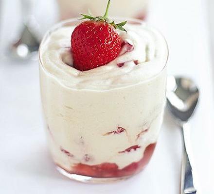 Strawberry and Rosewater Mousse