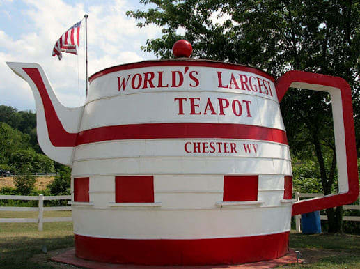 The world's largest teapot is now being protected by the citizens of Chester, West Virginia, USA.