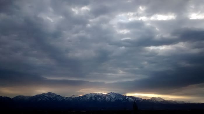 When you wake up to a scene like this, you can choose to see the storm in your future or you can choose to see the silver lining and realize that there is still a lot of life to be enjoyed even during a storm. Which attitude will you have?