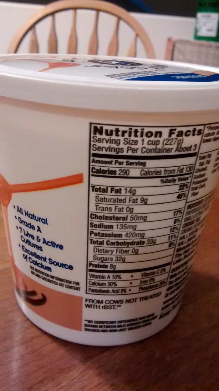 Greek yogurt is a popular health food, but take a look at how many grams of sugar are in just one serving. That's more than your allowance for the day. Consider buying plain yogurt and adding fruit to it or mixing it with a flavored yogurt.
